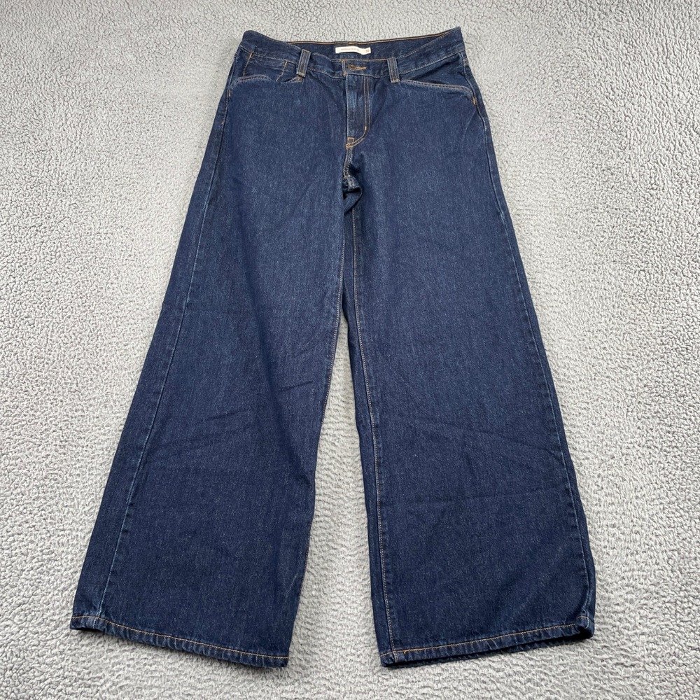 Levi's Jeans Women 30 Blue '94 Baggy Wide Leg Dark Wash Denim High Rise Cotton